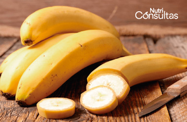 Nivel de potasio: plátano, rica fuente de potasio