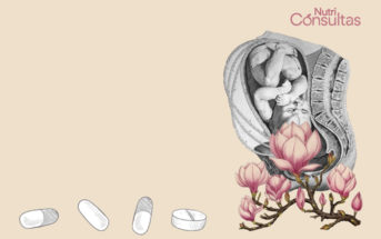 ilustración ácido fólico y embarazo - collage de Aurora Quiterio